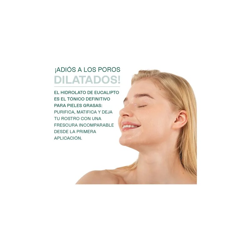 Hidrolato De Eucalipto Puro Refrescante, Astringente 500 Ml