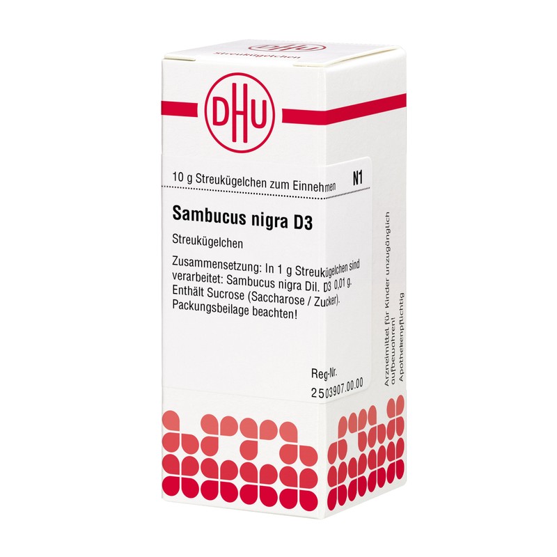 DHU Sambucus nigra D 3 Globuli, 10 g Globuli