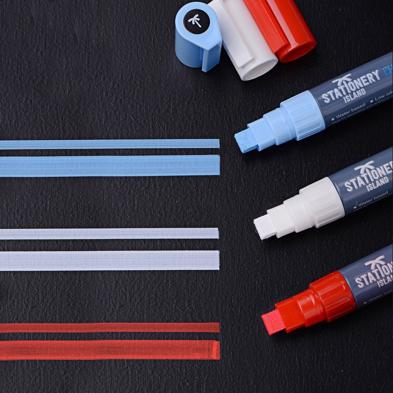 STATIONERY ISLAND Chalk Pens for blackboard, Liquid Chalk Markers for