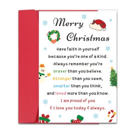 STVK Son and Daughter in Law Christmas Card Secret Santa Cards Most Popular Christmas Gifts 2025 Seasons Greetings Cards with Envelope for Teens Boys Girls Merry Xmas Card Trending Xmas Gifts For Teen