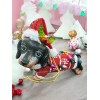 Unbranded Dachshund Weiner Dog Christmas Tree Ornament Lights Sweater Santa