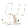 Zyners Metal Book Stand for Desk, Adjustable Reading Rack, Book