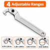 Adjustable Hook Spanner Wrench for Metal Fasteners – Chrome Vanadium