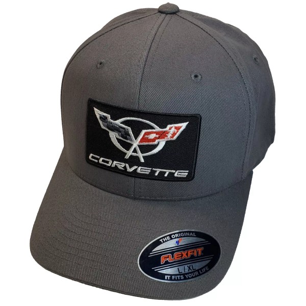 Flexfit Corvette C5 Patch Flexfit 6377 Brushed Twill Hat /Cool