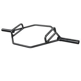 Fitvids Olympic 2-Inch Hex Weight Lifting Trap Bar with Long and Rotating Sleeves, 500-Pound Capacity, Professional Training Hex Bar, Alloy Steel