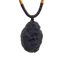 Cintamani Saffordite Stone Necklace,Genuine Arizona Obsidian Tektites Raw Crystals,Irregular Shape