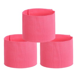 PATIKIL Soccer Captain Armband, 3 Pcs Captain Arm Bands for Soccer Elastic Captain Arm Band Sports Captain Armbands for Youth Adult Football Team Training Peach