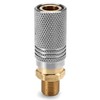 Niejgay 2X Metal Extended PCP Air Charging Quick Release Adapter