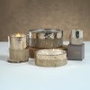 Zodax Siberian Fir Antique Gold & Silver Scented Jar Candles