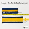 COUVER HB777 Long Thick Sports Basketball Headband for Large Head