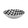 UPware Gingham Melamine Bowl Set, Round Bowls for Pasta, Rice,