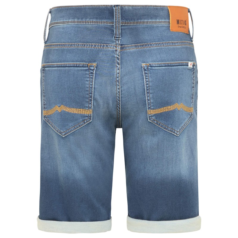 Mustang Men's Regular Fit Chicago Short Jeans, Denim Shorts (Chicago