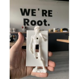 David Statue Light Switch Cover, Renaissance Switch Plate, Fun and innovative Switch Cover, David Wall Plate