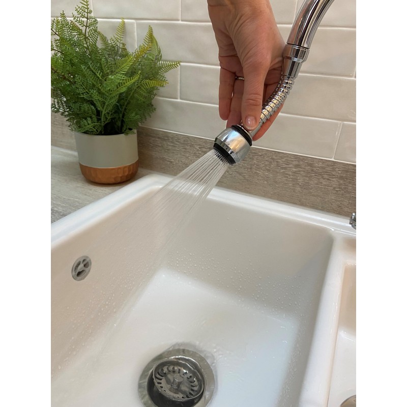Eco-flow Sirrus Tap Adapter| Two Function Tap Aerator/Shower Flow with