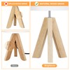 Small Beside Table Lamp, Wood Tripod Table Lamp with White