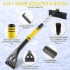 32" Extendable Ice Scraper & Snow Brush for Car Windshield,