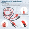 ALLmeter Banana Plug to Alligator Clip Test Leads,1m (3.3ft) 15A