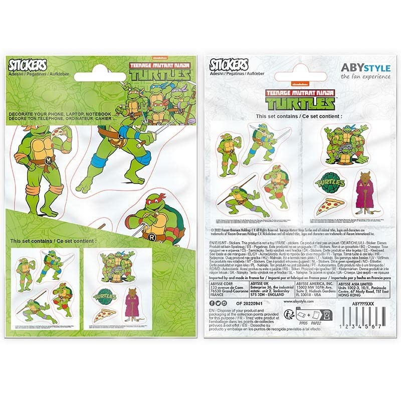 ABYstyle - Ninja Turtles Stickers, 16 x 11 cm, 2