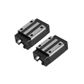 Coavoo Pack of 2 HGH15 Bearing Blocks, 15 mm HG15 Linear Motion Ball Bearing Sledge Slider that Pushes CA Blocks for Square Linear Sliding Guide Guide Rail HGH15 HGR15 as CNC Kit Parts Replacement