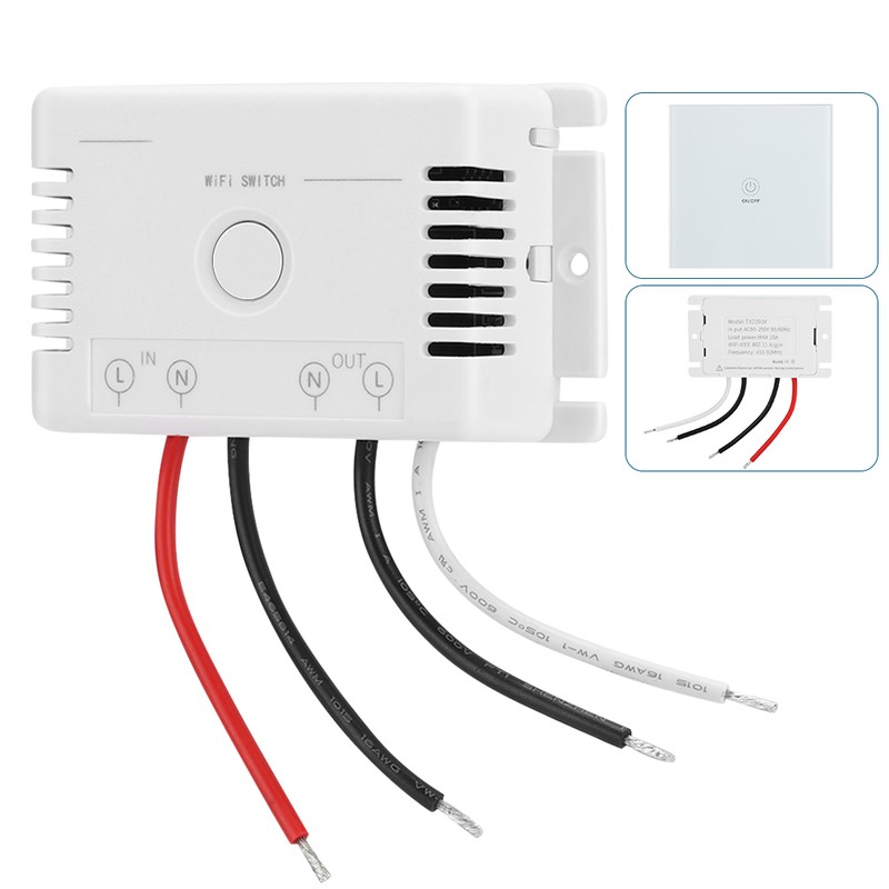 AC90- Remote Control Manual APP Wifi Home Intelligent Power Switch
