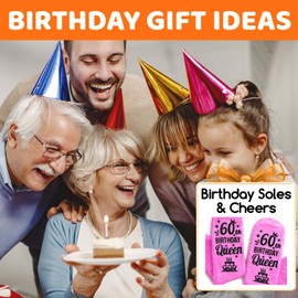 HAPPYPOP 60th Years Old Birthday Gifts - Socks for 60 Year Olds, Ideal Gifts for 60 Year Old Woman