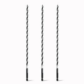 hsawbit Wood Drill Bits, 3pcs x 10mm x 300mm Auger Drill Bit Extra Long Drill Bits Wood Plastic, Drywall Woodworking Hole Drill Bit