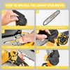4 Pcs Mini Chainsaw Chain 6 Inch Replacement Chains for