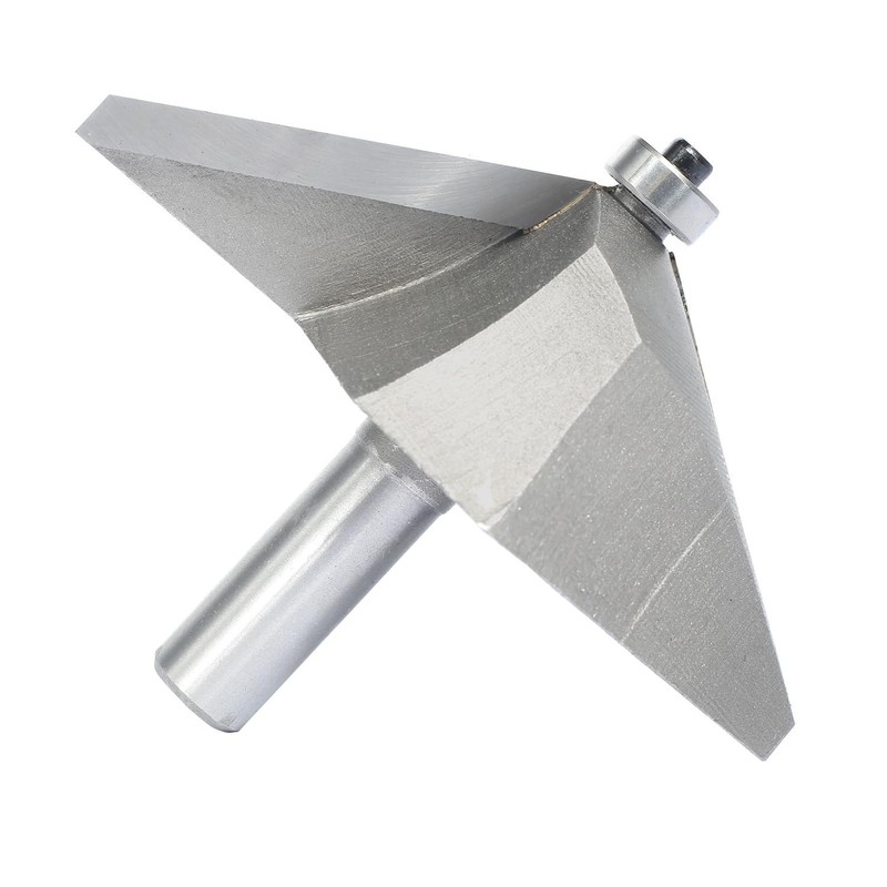 Akylin 60 Degree Extra Large Chamfer Router Bit,1/2" Shank,1-3/4" Cutting