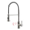 Matte Black Touchless Kitchen Faucet with Pull Down Sprayer, Motion