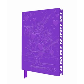 Alice im Wunderland – Weißer Hase – Tischkalender 2025: Original Flame Tree Publishing DIN A5-Format Exquisit Tischkalender mit Softcovereinband aus ... gestalteten Buchschnitt (DIN A5-Diary)