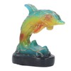 Animal Table Lamp Retro USB Plug in Decorative Resin Dolphin