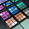 Punk Brown Glitter Eye Shadow 9 Colors, Palette Shadow Pigment,