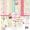 Echo Park Paper, Paper, Pink, Teal, Yellow, Green, 12-x-12-Inch