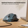 RGB Wired Trackball Mouse, Ergonomic Comfort Design Reduces Muscle Strain,
