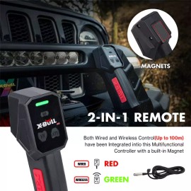 X-BULL Winch Control Box for XPV 10000/13500/14500 LB with Multifuctional Remote