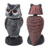 Tomotato Fake Owl Bait, Owl Scarecrow with Rotating Head, Plastic