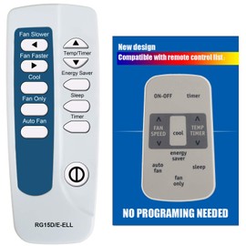 Replacement for Frigidairee Air Conditioner Remote Control Model Number RG15D/E-ELL RG15D/E-ELL1