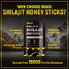 30PCS Shilajit for Men,Black Thai Honey Himalayan Shilajit Honey Sticks