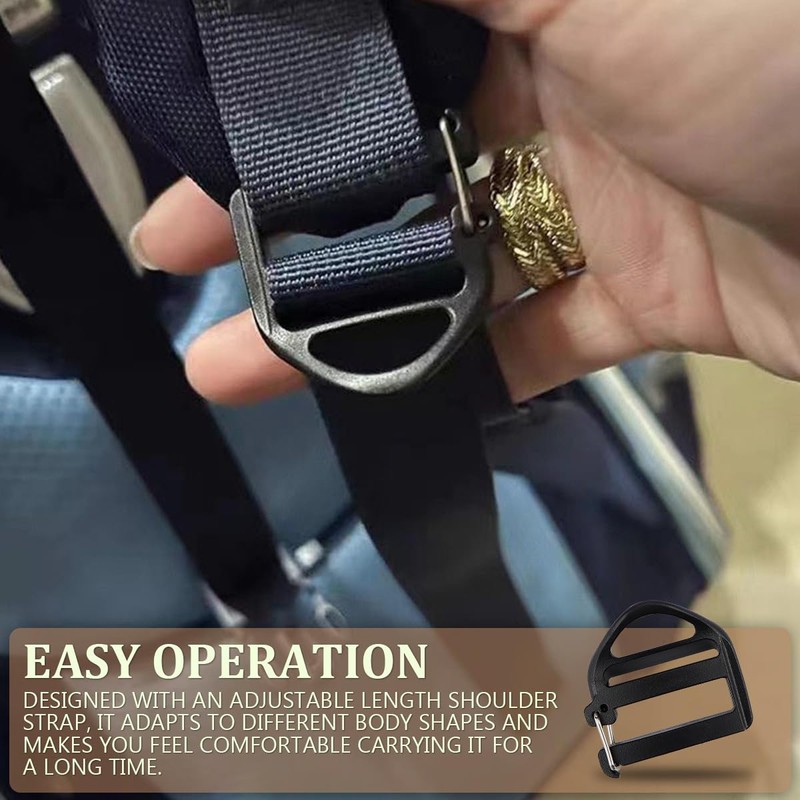 LNQ LUNIQI Pack of 20 Adjustable Buckles Webbing, 25mm Hardware