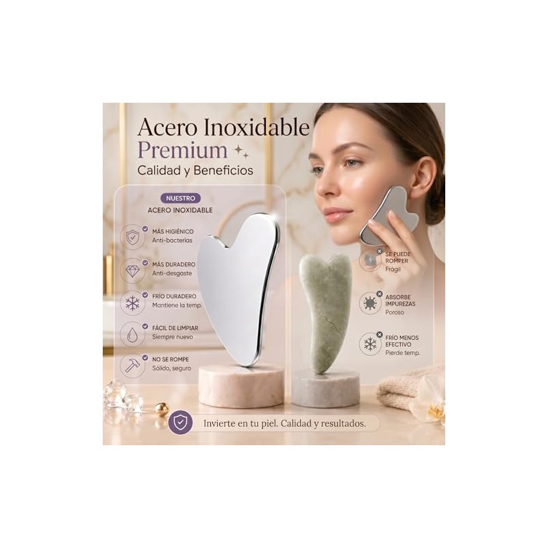 Kit de Skincare Facial 3 en 1, Sistema de Drenaje