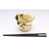 Seto Ware 加藤 Six Samurai near 猪口 Webbing Flower Ivy