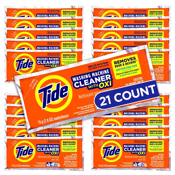 Tide Washing Machine Cleaner, Orange, 21 Count (Pack of 1)