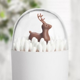 Kimming Cotton Swab Case Toothpick Storage Bin Storage Box - Deer / 키밍 면봉 케이스 이쑤시개 수납 통 보관함 - 사슴
