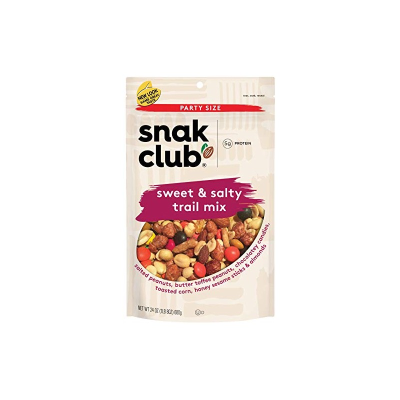 Snak Club Sweet & Salty Trail Mix, Purple Label, 24