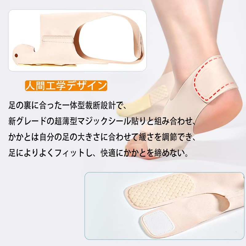 足指サポーター【超薄型】 足指 広げる 外反母趾 サポーター シルク 足指パッド サポーター 親指曲がり 足用