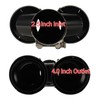 Carbon Fiber Dual Exhaust Tip 2.5 Inch Inlet 4 Inch