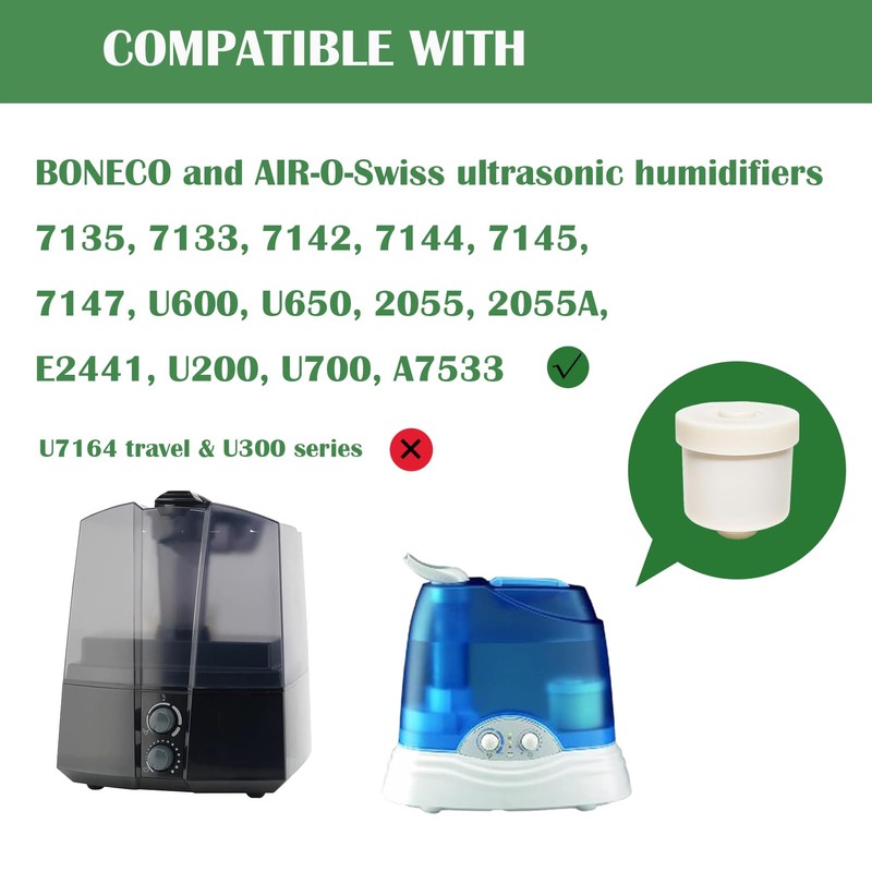 DAODEFUL 7531 Demineralization Cartridge for BONECO 7531 and AIR-O-Swiss ultrasonic