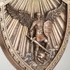 Veronese Design 10 Inch Saint Michael Crested Shield Cold Cast