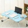 23.6'' Ergonomic Lap Desk with Storage Drawer & Cup Holder,