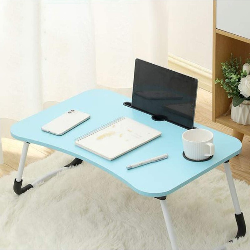 23.6'' Ergonomic Lap Desk with Storage Drawer & Cup Holder,